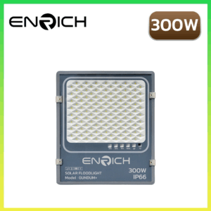 สปอร์ตไลท์โซล่าเซลล์ LED ENRICH 300W GUNDAM+-01
