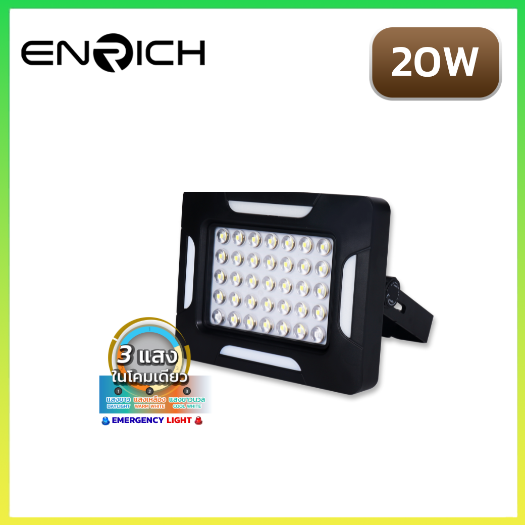 สปอร์ตไลท์ LED รุ่น SPONGE 20W สีดำพาสเทล