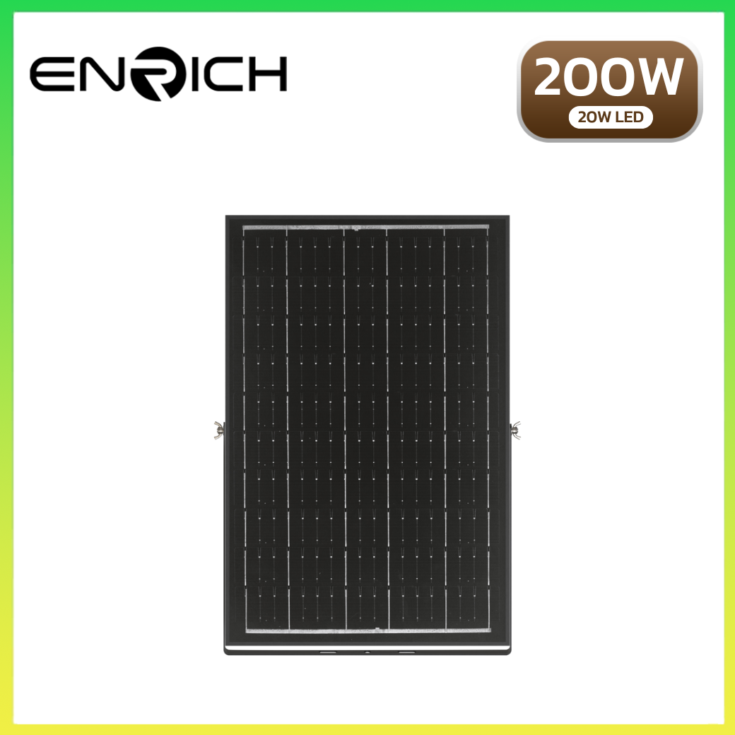สปอร์ตไลท์โซล่า ENRICH OPTIMUS 200WLED20W 01