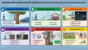 ข้อผิดพลาดที่พบบ่อยในการติดตั้ง โมชั่นเซ็นเซอร์ ข้อผิดพลาดที่พบบ่อยในการติดตั้ง โมชั่นเซ็นเซอร์