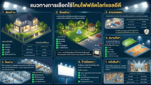 แนวทางการเลือกใช้ไฟสปอร์ตไลท์ แนวทางการเลือกใช้ไฟสปอร์ตไลท์