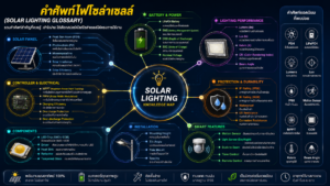 รวมคำศัพท์ไฟโซล่าเซลล์ Solar lighting glossary รวมคำศัพท์ไฟโซล่าเซลล์ Solar lighting glossary